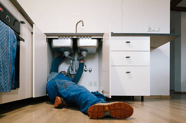 Professional Drain Cleaning technician working in Galloway, OH